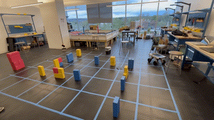 Robot navigating complex maze with multiple unknown obstacles